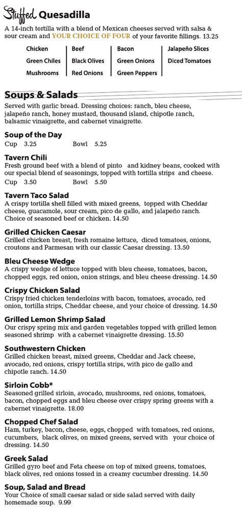 tavern grille scottsdale|tavern grille menu.